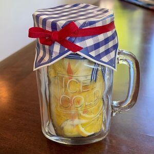 Mary Lake-Thompson Lemonade Flour Sack Towel Mason Jar